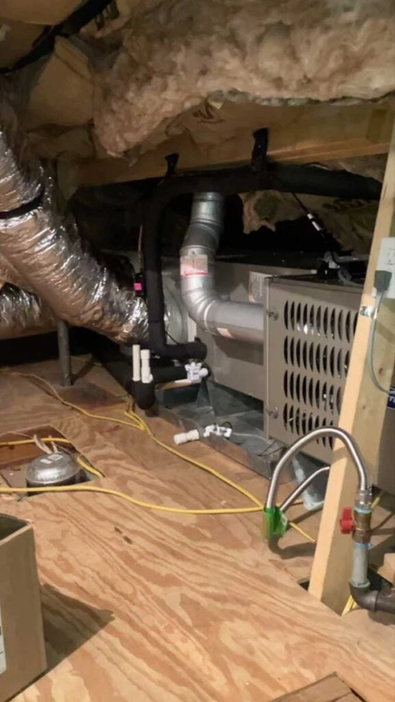 Clean, clear attic installation