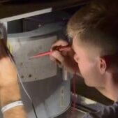 Electrical-Component-Checks We are checking the electrical components of the system and looking for an electrical signal from the outside unit to communicate to the inside unit to turn on. This is common in our Commercial quarterly services we do for customers.